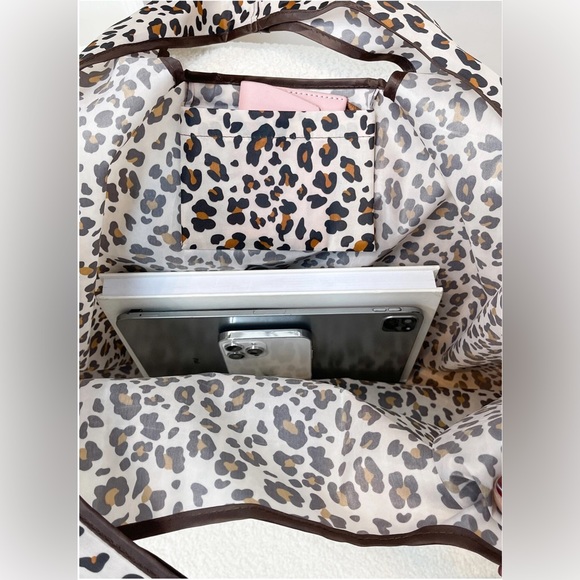Leopard Print Folding Tote Bag - Picture 5 of 5